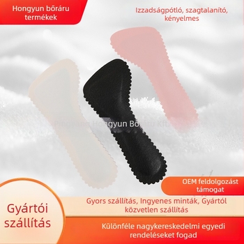 Női bőrből készült félbetét cipőkhez PU bőr + latex, öntapadó hátlap, modell 110, modern minimalist stílus, nedvszívó