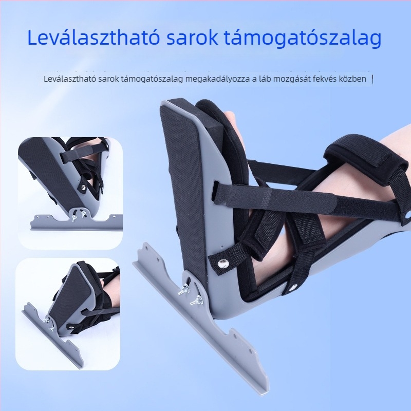 Foot Drop ortézis T-alakú kialakítással, boka- és lábtámasz, műanyag részek; Modell S/M/L; Termékkód G08/G09; Gyártó Hengshui Yingdi Medical