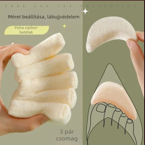 Memóriás talpbetét magas sarkú cipőkhöz, elülső lábfej pad, egy méret, puha talp, fájdalomcsillapítás és csúszásmentesség