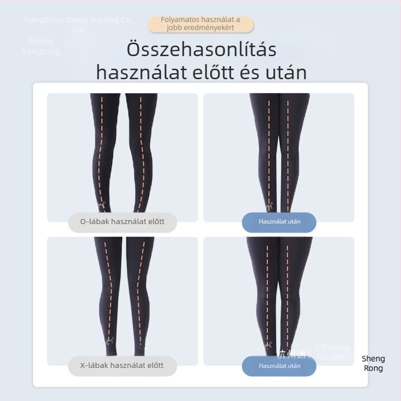O- alakú láb korrigáló gyerekeknek és felnőtteknek; belső és külső vádli-támogatás; láb egyenesítő sín férfiaknak és nőknek