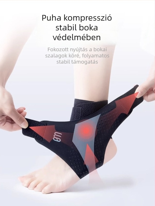 Sensbert boka rögzítő – könnyű, lélegző spandex bevonat, stabilizálja a bokát a ficamok megelőzésére, futáshoz, futballhoz és kosárlabdához