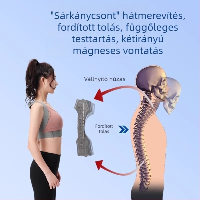 Nyitott hátú testtartás-korrekciós pánt felnőttek és gyermekek számára