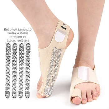 Hallux valgushoz való lábujj rögzítő szalag, nagy lábujj kiemelkedéshez, puha ortopédiai elválasztó nappali és éjszakai használatra