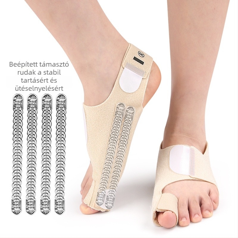 Hallux valgushoz való lábujj rögzítő szalag, nagy lábujj kiemelkedéshez, puha ortopédiai elválasztó nappali és éjszakai használatra