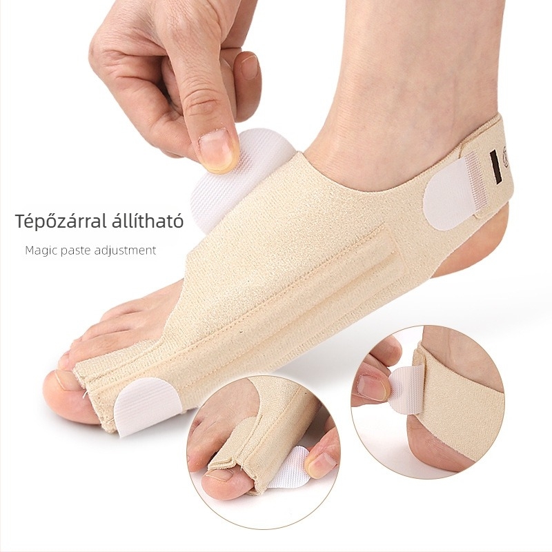 Hallux valgushoz való lábujj rögzítő szalag, nagy lábujj kiemelkedéshez, puha ortopédiai elválasztó nappali és éjszakai használatra
