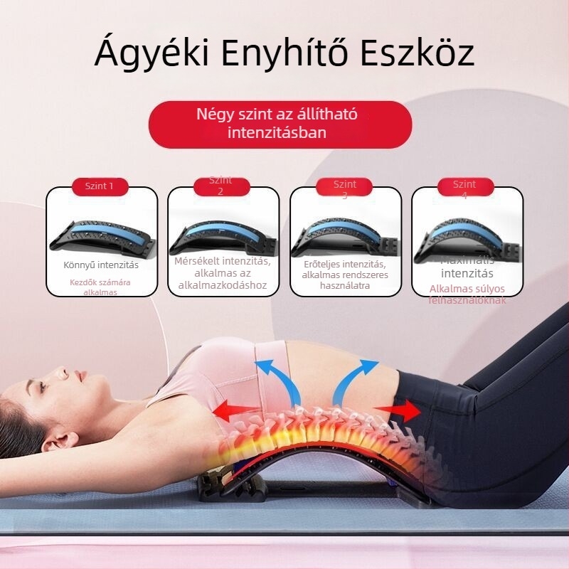 Ágyéki támasz párna masszázzsal - Modell 01, poliészter, derékrészhez, egészségügyi masszázs