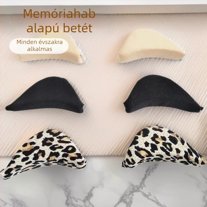 Textil orrtalpbetét bőr magassarkúhoz — lélegző, nedvszívó, antiszag, memóriahabos talpbetét, fájdalomcsillapító és csúszásmentes