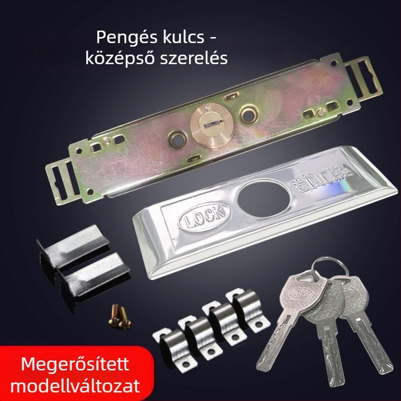 Redőnyzár garázsajtóhoz – vas + rézmag, modell Cross/Computer/Crescent, modern minimalistikus dizájn