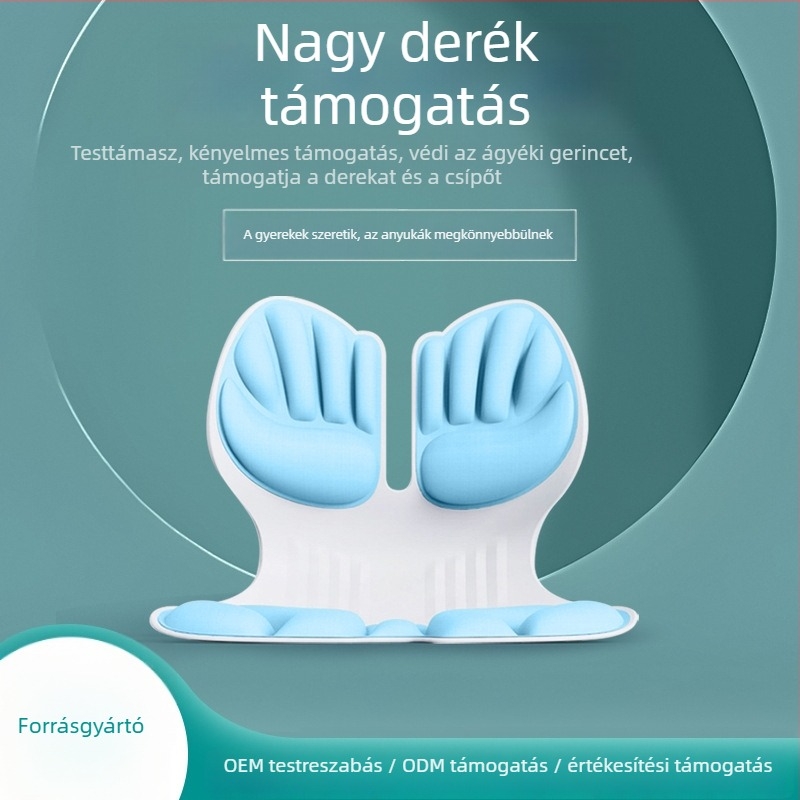 Ergonomikus deréktámaszos testtartás széke – CKDS01 modell, poliuretán töltet, 2024 májusában piacra dobva, középiskolás diákok számára