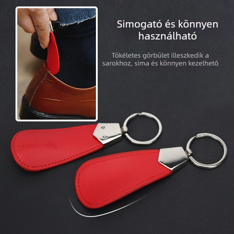 Bőr- és fémből készült cipőhúzó, mini medállal; modell Short style, márka Yingte, specifikációk 80620.01, Jiangsu eredet