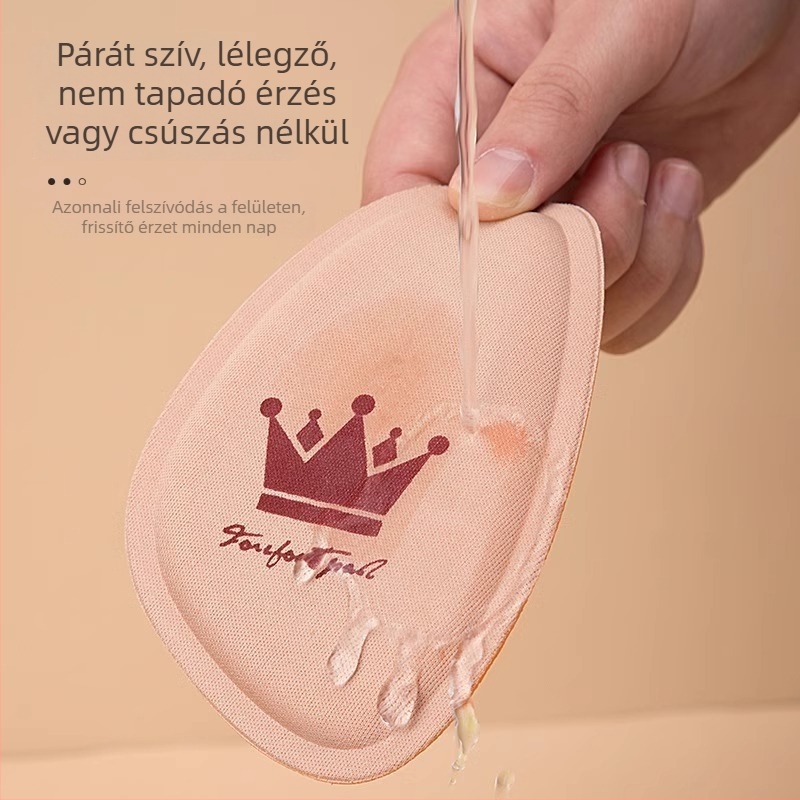 Szilikon elülső talpbetét magas sarkúhoz — modell 8546; csúszásmentes; kompatibil sportcipőkhöz, bőr cipőhöz, bakancsokhoz, hétköznapi lábbelikhez; egész éves használatra