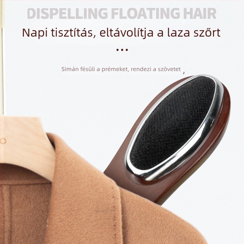 Sokfunkciós téli gyapjú kabát keféje, kétoldalas, por- és szőrzet eltávolító, fa fogantyúval, Yingte, 2024-ben bevezetve