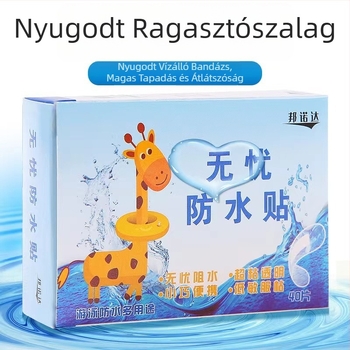Egyszer használatos vízálló gyerekeknek tapaszok, átlátszó és lélegző, 60 darabos dobozban