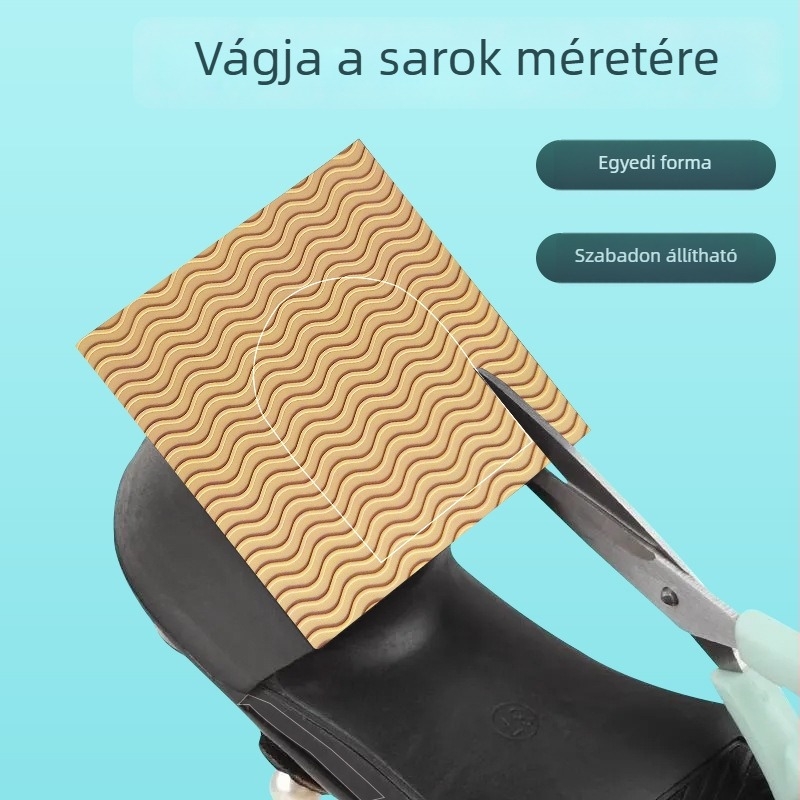 Öntapadós csúszásgátló talpbetét magas sarkú cipőkhöz, kopásálló gumitalp