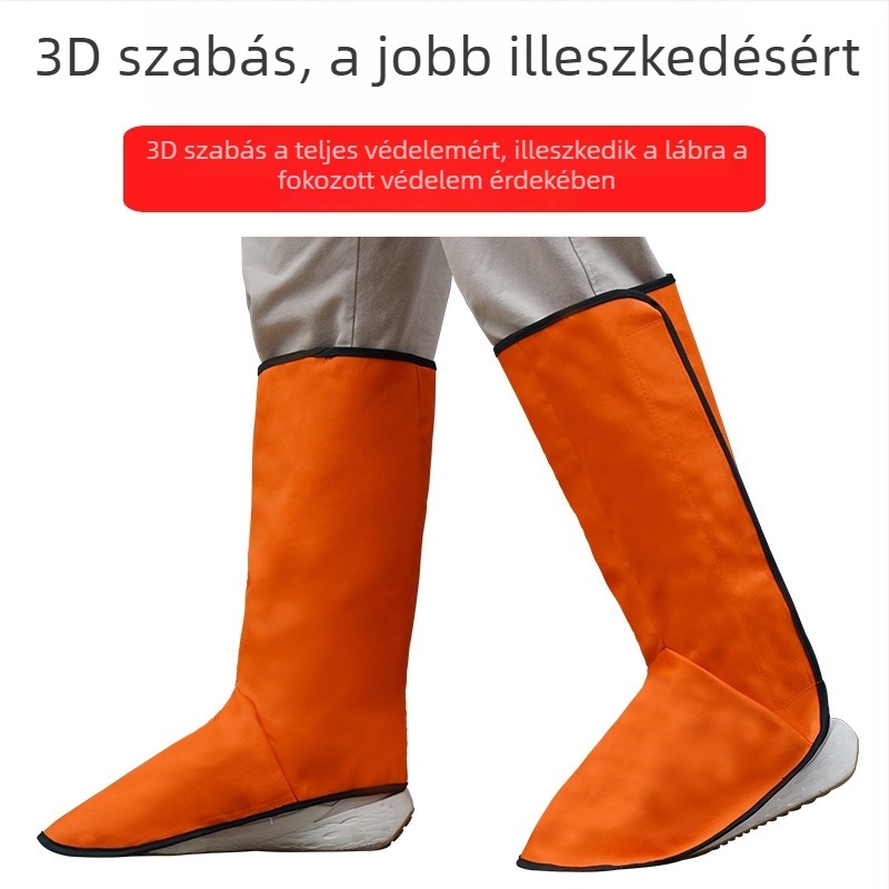 Tűzálló lábvédő hegesztéshez, vászon kivitelben, elektromos hegesztéshez