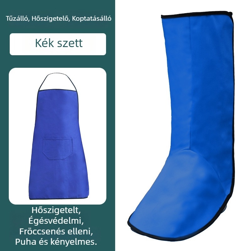 Tűzálló lábvédő hegesztéshez, vászon kivitelben, elektromos hegesztéshez