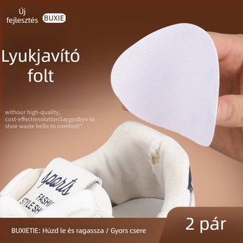 Öntapadós cipőjavító folt sportcipők és casual cipők számára – kopásálló sarokrész a belső felület javításához, lyukak javítása, univerzális stílus, mindennapi használat