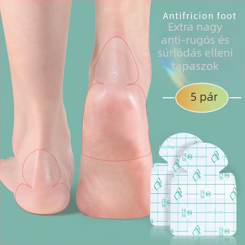Repedt sarok – ultra vékony anti-abrasion patch a repedt sarkak védelmére, alkalmas csizmákra, szandálokra, hétköznapi és munkacipőkhöz