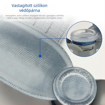 Uniszex ortopédiai toe separator nagy lábujjhoz, nappal- és éjjel használható állítható gombbal, modell 002, TPR anyag