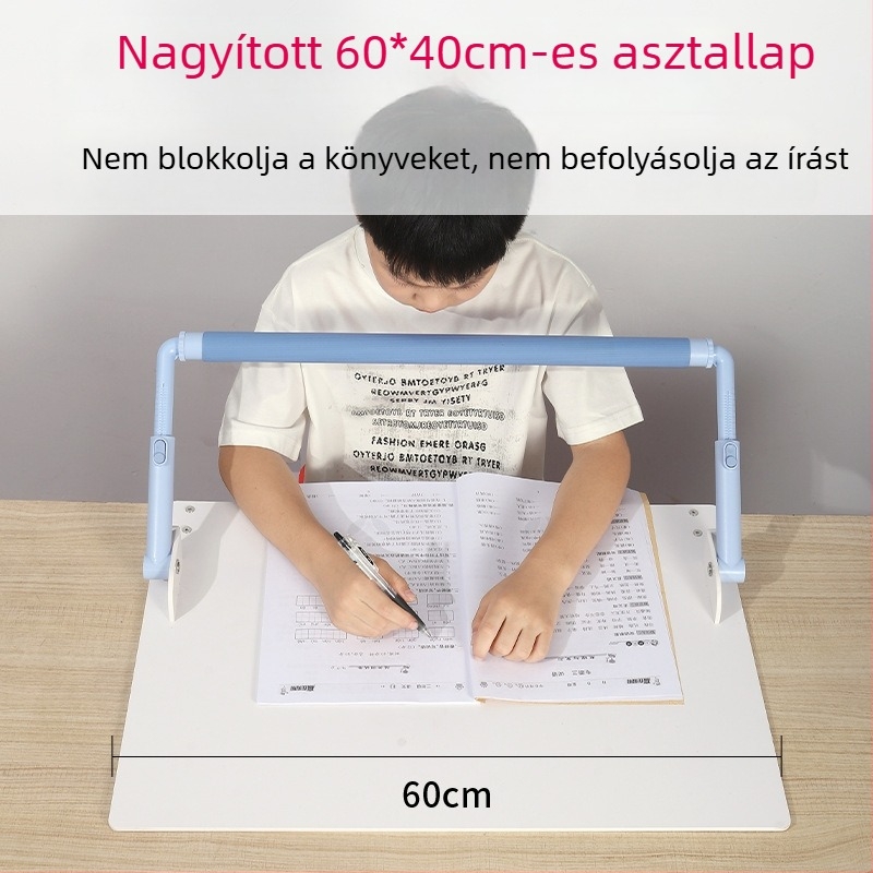 Gyermekeknek tervezett ülő testtartás-korrektor szétfeszíthető védőkorláttal írás közben – myopia ellen, 985-ös modell, anyag: selyem, tavasz