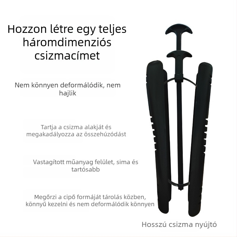 Csizma tartó rugóval – műanyag csizma formázó hosszú csizmákhoz, fogantyúval, állítható, Joist, Boot brace