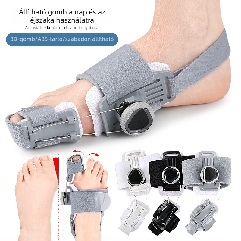 Lábujj-korrektor szeparátor hallux valgushoz – Anyag: ABS, nylon, szilikon párna; Modell: Toe corrector; Sorozat: Separator