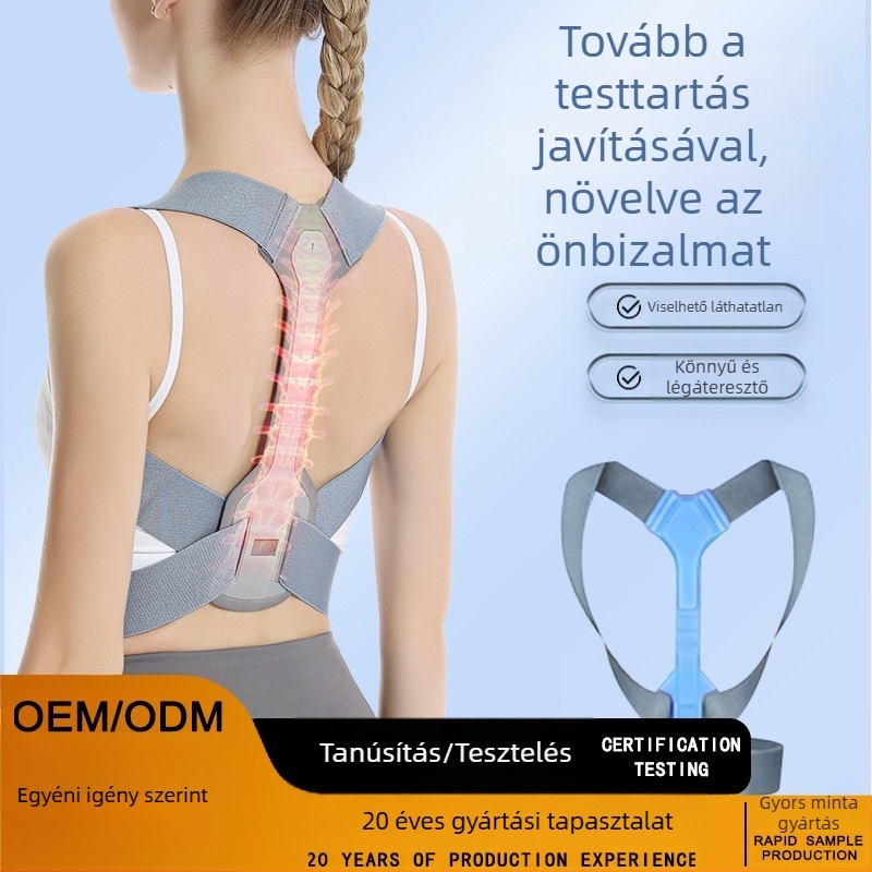 Samepeak hátnyújtó testtartás-korrigáló öv, állítható támogatás, fix pánt, felnőtteknek