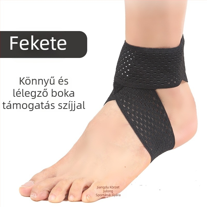 Felnőtt bokavédő, poliészter anyagból, alkalmas futballhoz, kosárlabdához és röplabdához, bokaficam stabilizálására