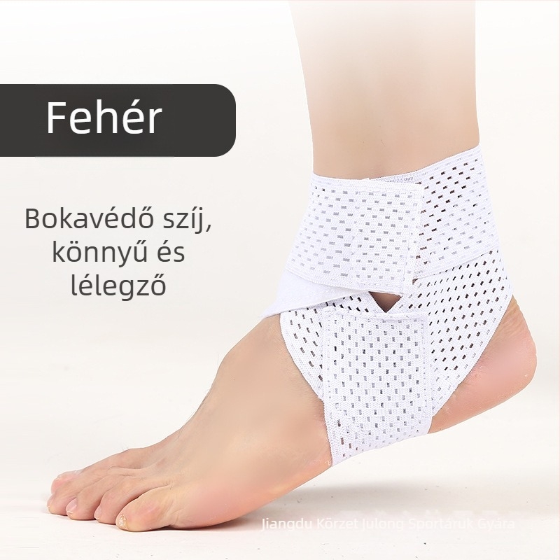 Felnőtt bokavédő, poliészter anyagból, alkalmas futballhoz, kosárlabdához és röplabdához, bokaficam stabilizálására