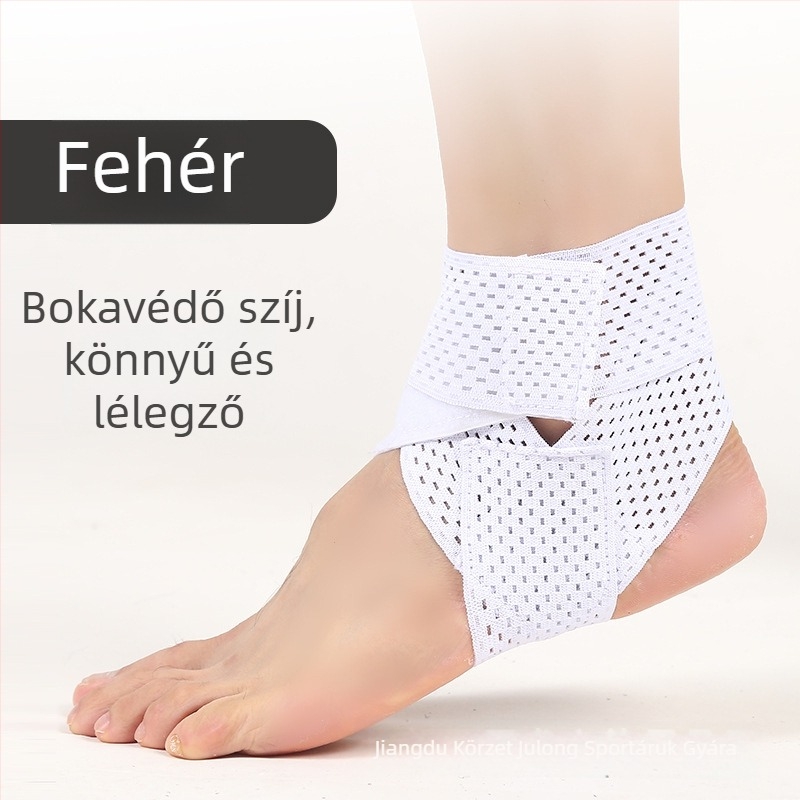 Felnőtt bokavédő, poliészter anyagból, alkalmas futballhoz, kosárlabdához és röplabdához, bokaficam stabilizálására
