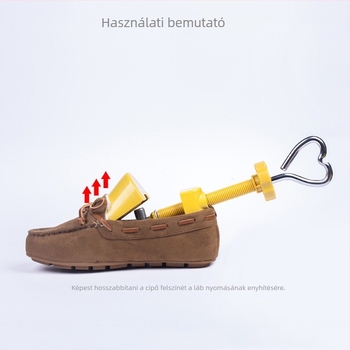 Cipőexpander – High Shoe Back modell, alkalmas bőr cipőkhöz, méretek: 45 cm hosszú, 9 cm elülső szélesség, 8 cm magasság
