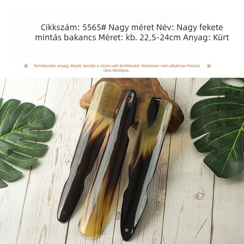 Cipőhúzó yak-szarvból készült, ergonomikus, egyszerű dizájn; modell: Kis, Közepes, Nagy; Márka Remembering qingsi