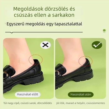 Szilikon sarokpatch bőr cipőkhöz és szandálokhoz – csúszásmentes, kopásálló, modell 2024, egyszerű stílus, nyár/tavasz/ősz