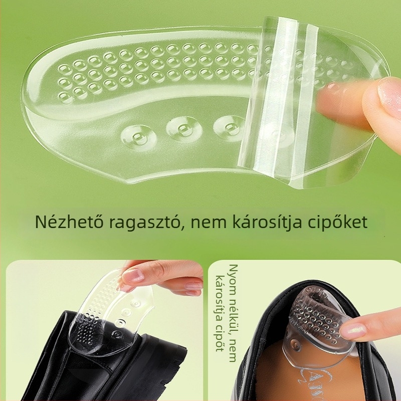 Szilikon sarokpatch bőr cipőkhöz és szandálokhoz – csúszásmentes, kopásálló, modell 2024, egyszerű stílus, nyár/tavasz/ősz