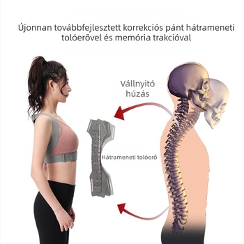 Kifózis elleni testtartás-korrekciós öv, egyenes tartást támogat, uniszex