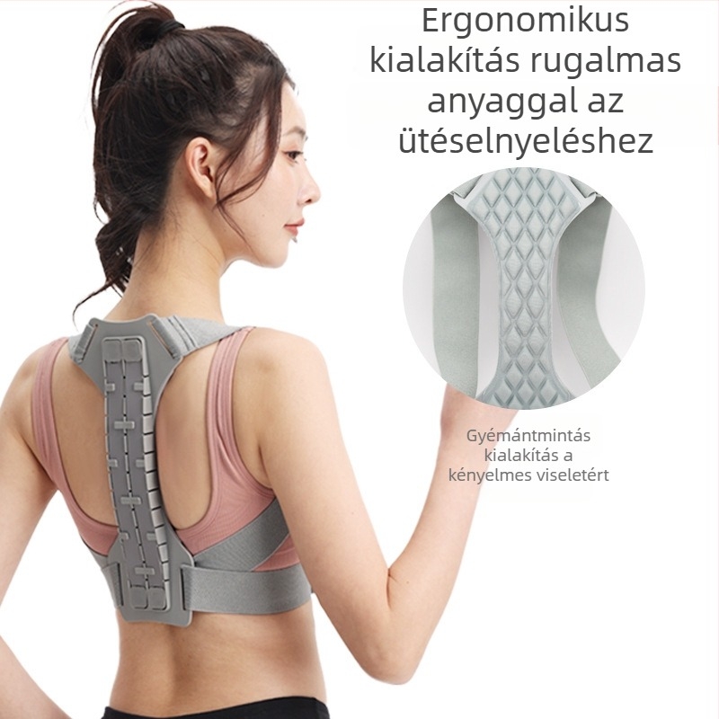 Kifózis elleni testtartás-korrekciós öv, egyenes tartást támogat, uniszex