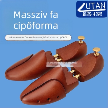 Road Probe Állítható Fa Last Bőr Cipőkhoz – Teljes Fa Forma Festett Felülettel