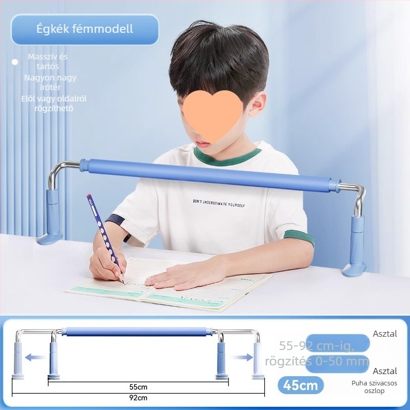 Fából készült testtartás-korrektor gyerekeknek — tavaszi használat, általános iskolás diákok, írás közbeni testtartás javítása és a közeli látás védelme