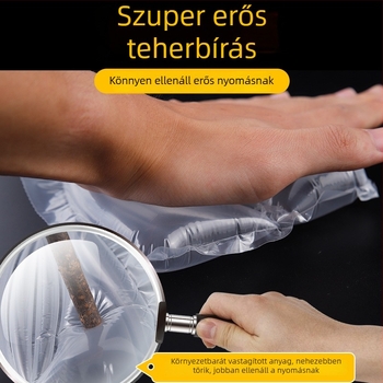 Nylonból készült cipőkitöltő és nyújtó, nagy buborékos filmmel, 165 mm átmérőjű, 75 mm magas, film szélessége 17 mm; megelőzi a ráncokat és a deformációt.