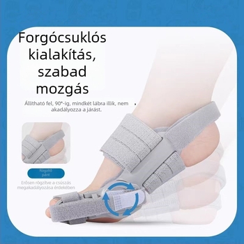 Hallux valgus lábujjortézis, állítható, uniszex, éjszakai használatra, TPR anyag