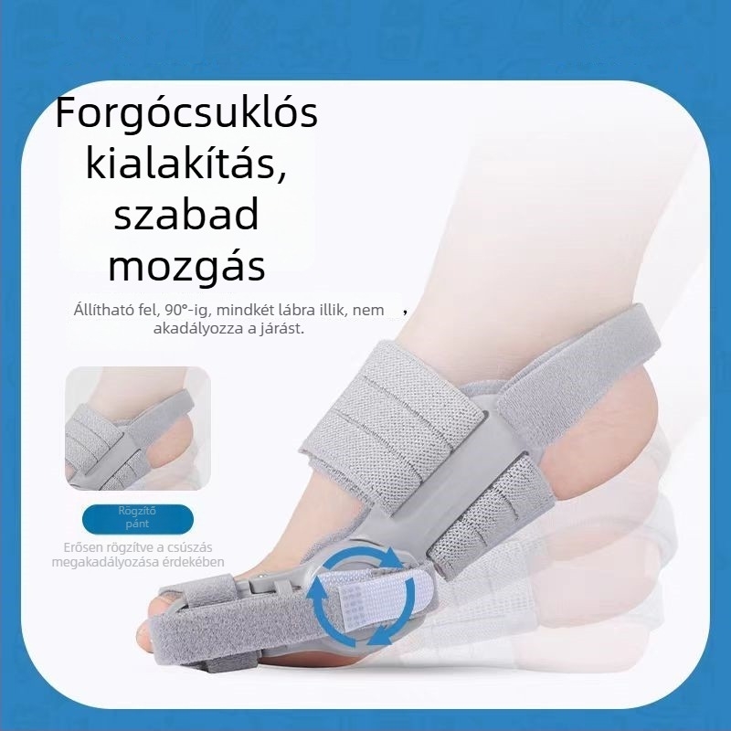 Hallux valgus lábujjortézis, állítható, uniszex, éjszakai használatra, TPR anyag