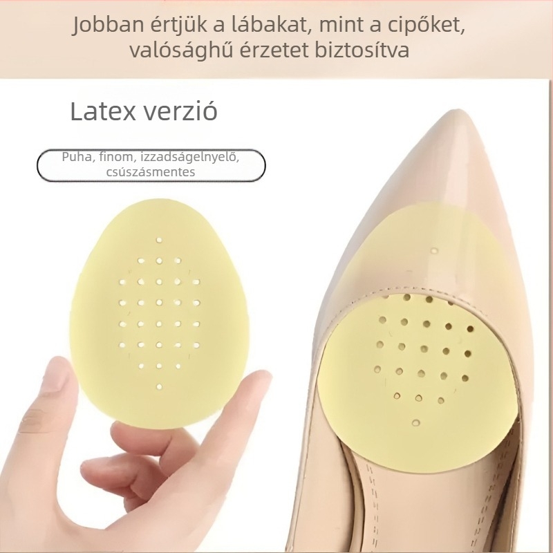 Női előrefej talpbetét magas sarkú cipőkhöz, csúszásmentes, fájdalomcsillapító