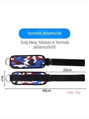 Bokaszalag edzéshez | Anyag: szivacs • Általános felhasználás • Bokacsatokkal kompatibilis • Termékkód: a-18