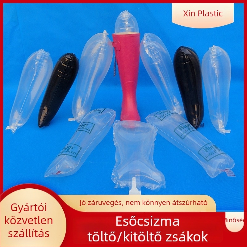 Felfújható cipő-támasz esőcsizmákhoz; Anyag: PE+PA; Testreszabás elérhető; Alkalmazás: párnázott cipő-támasz esőcsizmákhoz; Márka: Xin Plastic Products Factory