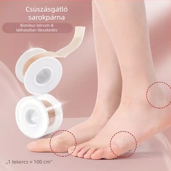 Kopásálló szilikonos lábujj- és sarokpatch cipőkhez, átlátszó és diszkrét, alkalmas sportcipőkhöz, bőrcipőkhöz, szandálokhoz és hétköznapi lábbelikhez