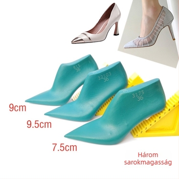 Női bőr cipő 9 cm-es sarokkal, hálós rész, hegyes orr, modell 815