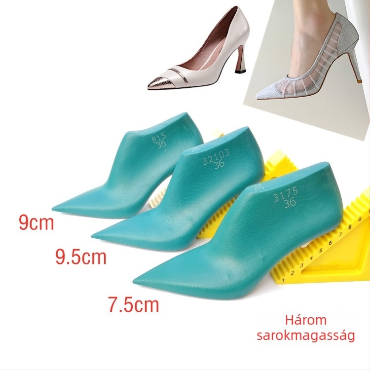 Női bőr cipő 9 cm-es sarokkal, hálós rész, hegyes orr, modell 815