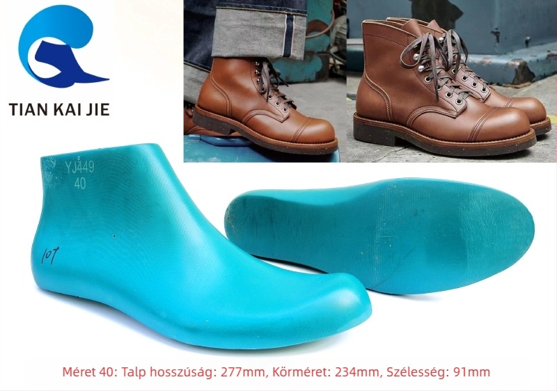 YJ449 Eredeti olasz férfi Derby cipőforma, magas felépítésű, kézműves Goodyear, alkalmas bőr és munkás cipőkhöz, összes évszak