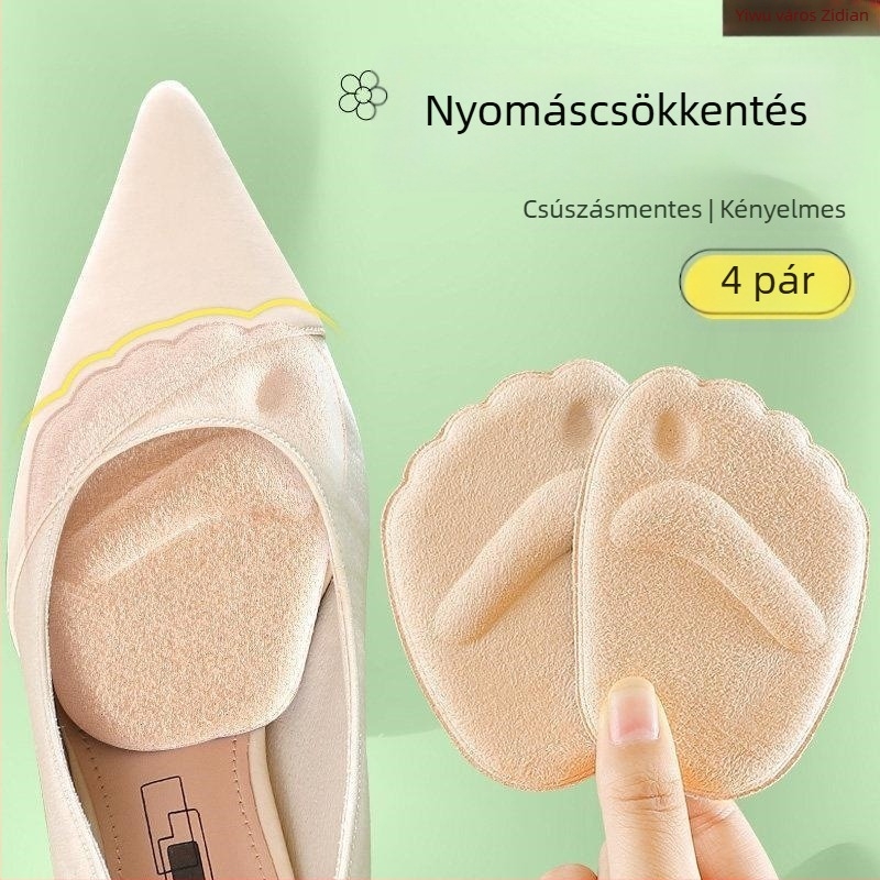 Női textil cipőkhöz szilikon előtalpbetét — modell Gk74hfgt959, ideális tavasszal