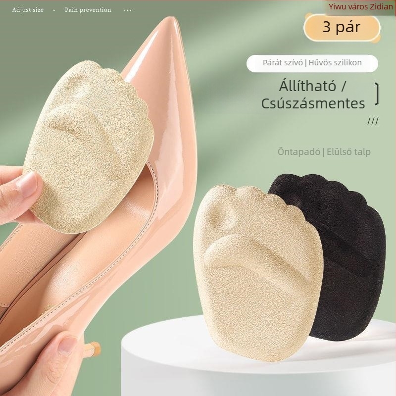 Női textil cipőkhöz szilikon előtalpbetét — modell Gk74hfgt959, ideális tavasszal